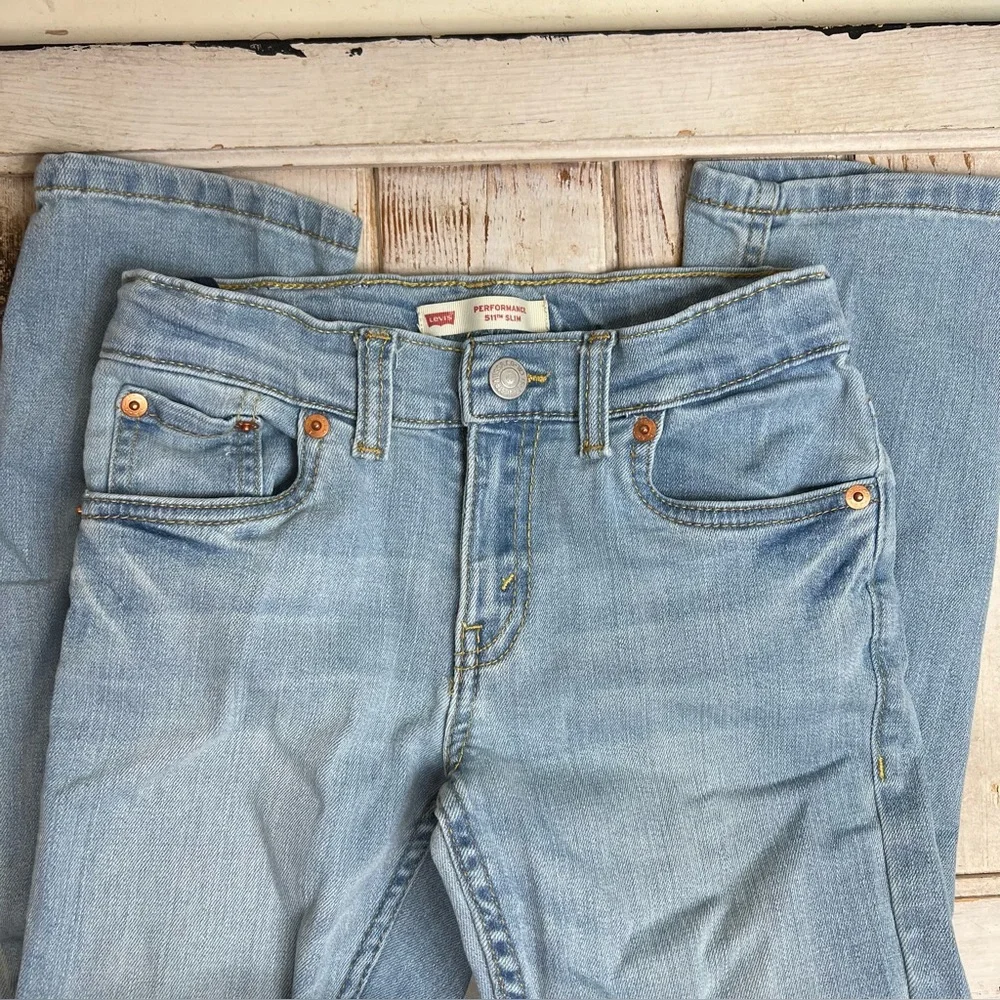 Levi's Boys 2-Pack 511 Slim Jeans - Light Blue and Khaki